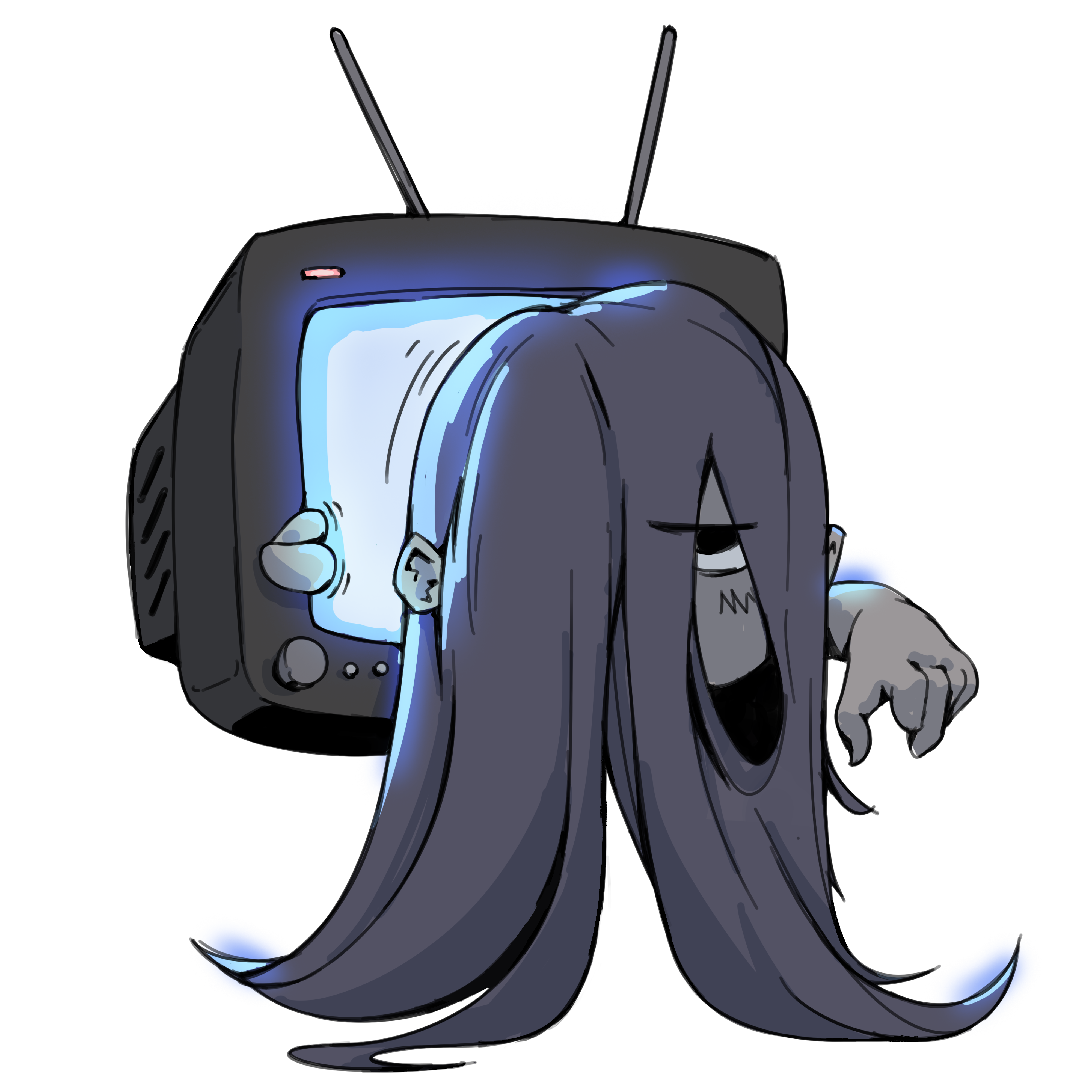 Ghost girl illustration